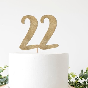 22nd Birthday Party Decorations, 22 Cake Topper, I&#39;m Feelin 22 Theme 22nd Birthday, Feeling 22 Caketopper Decor Party Supplies
