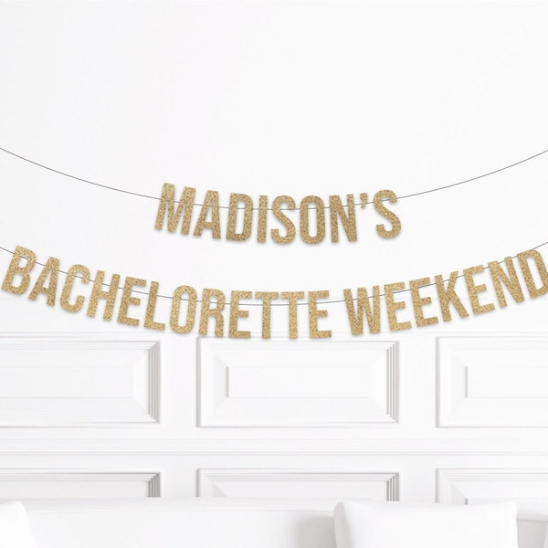 Destination Bachelorette Decorations, Custom Bachelorette Party Banner, Bach Weekend Sign, Personalized Backddrop Decor Customized