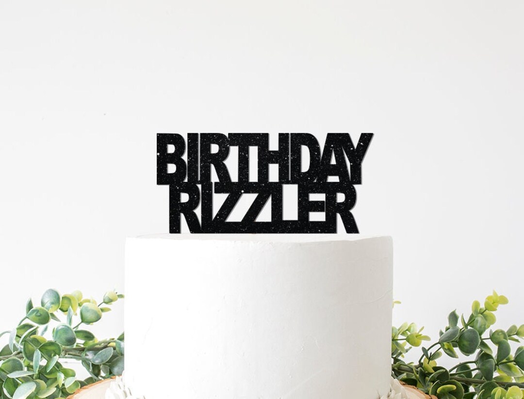 Rizz Birthday Decorations, Birthday Rizzler Cake Topper, Birthday Decor