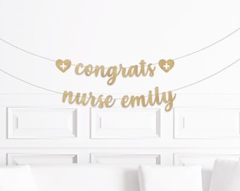 Nursing Graduation Party Decorations, Nurse Graduation Decor, RN Grad Party Supplies, BSN Grads Celebration, Custom, Personalized