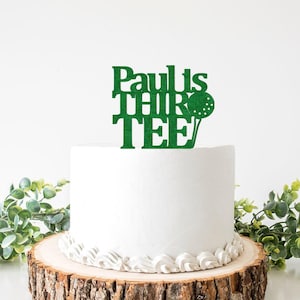 カスタムThirteeケーキトッパー、30歳のゴルフ誕生日デコレーション、Thir Tee誕生日デコレーション、ゴルフ好きの夫男性用誕生日デコレーションサイン、Thirieth