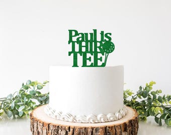 Adorno para tarta Thirtee personalizado, decoraciones para 30 cumpleaños de golf, decoración para Thir Tee, letrero para cumpleaños de marido y amante del golf, Thirieth