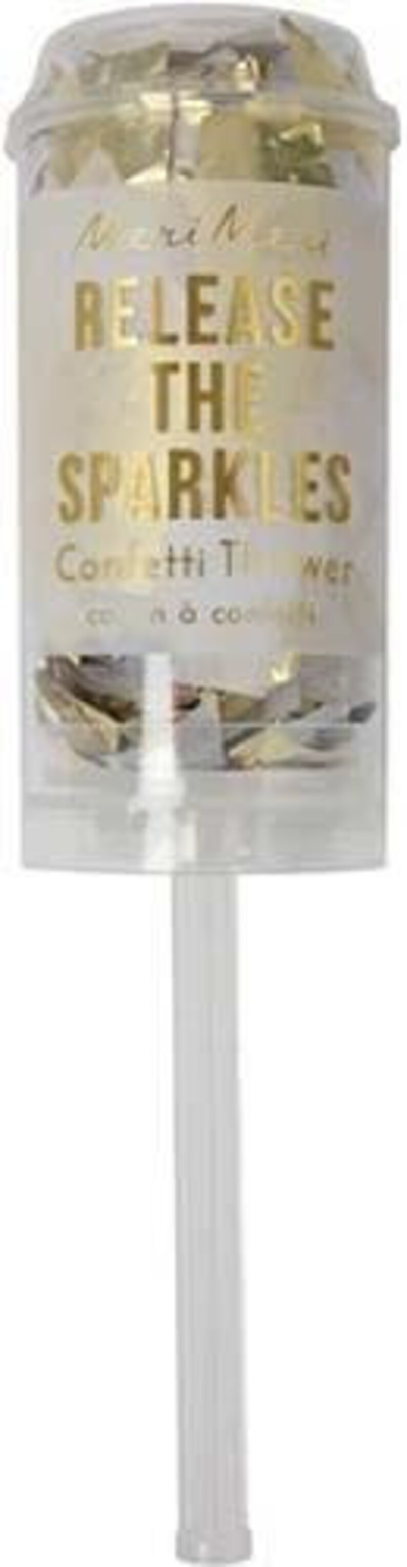 Gold Confetti Popper Bin S3048
