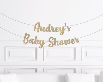 Custom Baby Shower Banner, Name's Baby Shower Sign, Personalized Baby Shower Decorations, Customized Decor Summer Winter Fall Spring