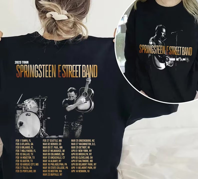 Bruce Springsteen And The E Street Band UK Tour Shirt, Springsteen Tour