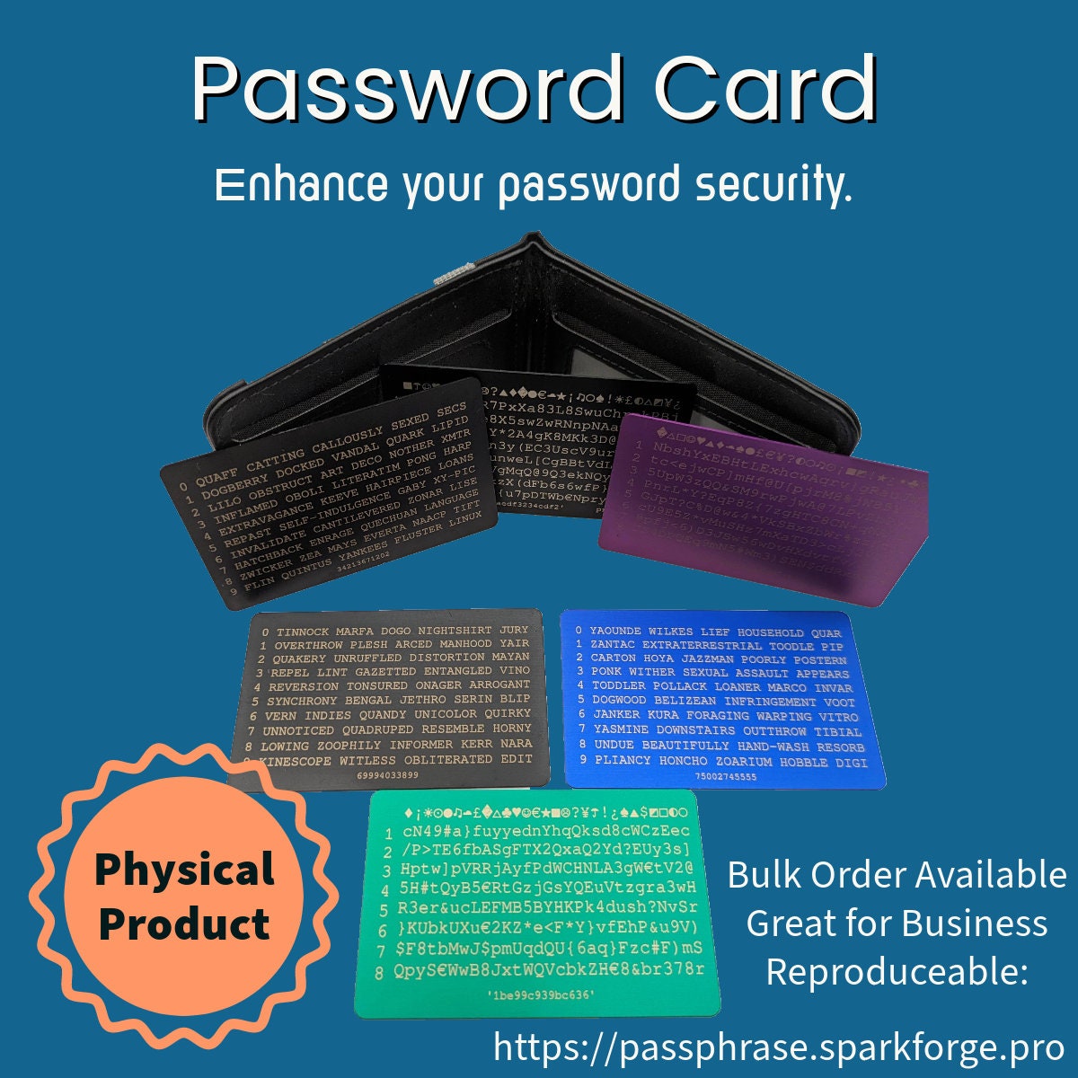 Password Card (wallet Sized) - Etsy