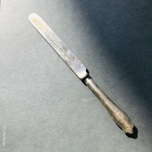 James Deacon and William Pitchford Deakin Sheffield England 1902 Sterling Silver Knife 2.63 G image 2