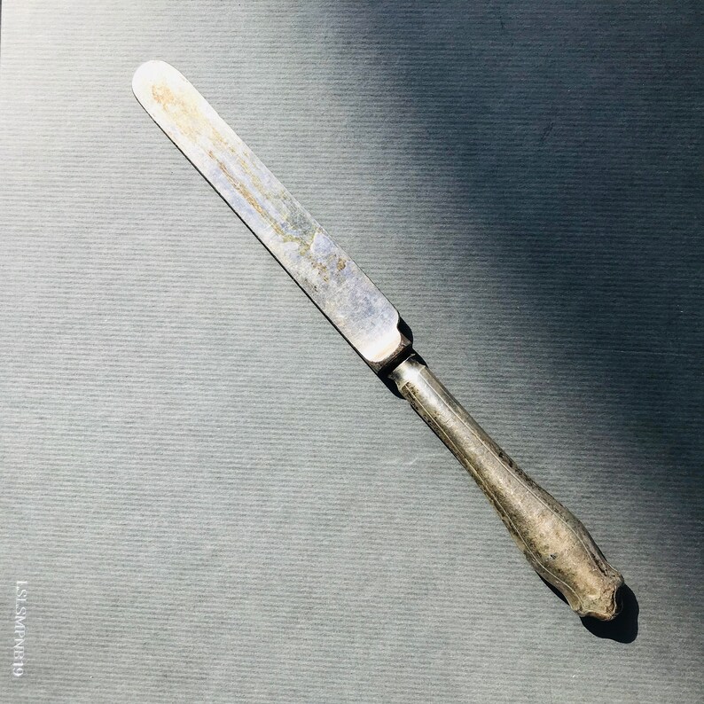 James Deacon and William Pitchford Deakin Sheffield England 1902 Sterling Silver Knife 2.63 G image 2