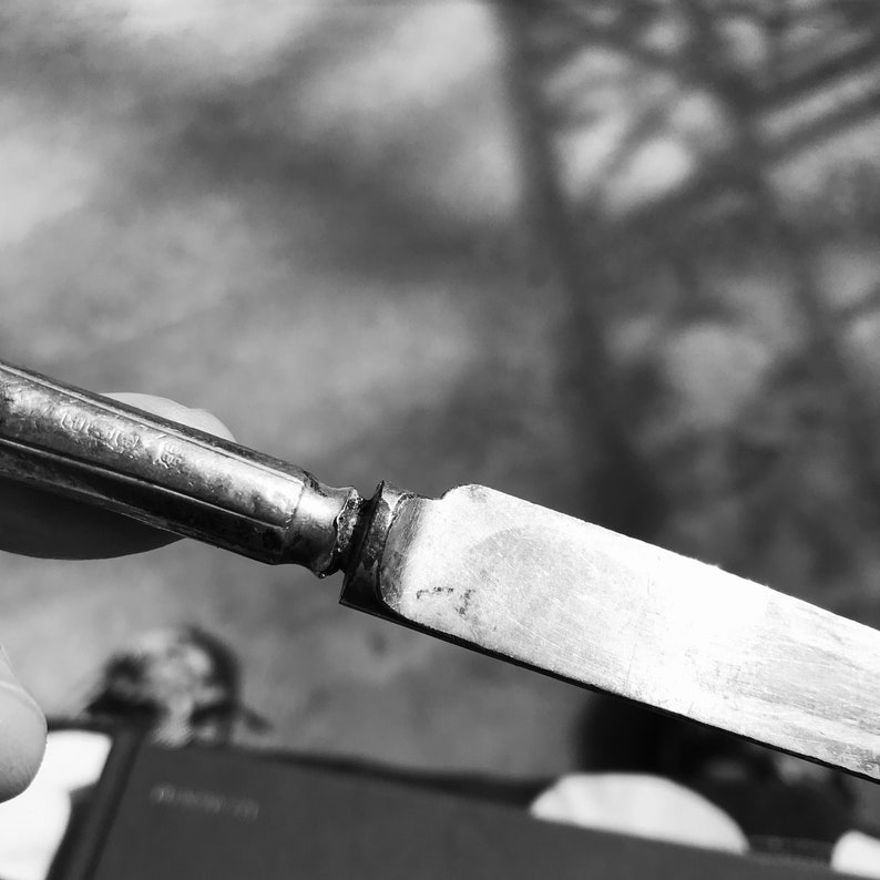 James Deacon and William Pitchford Deakin Sheffield England 1902 Sterling Silver Knife 2.63 G image 6