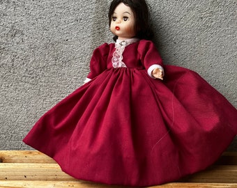 Vintage Madame Alexander Kind Little Women 1950s Jo Doll Hard Plastic