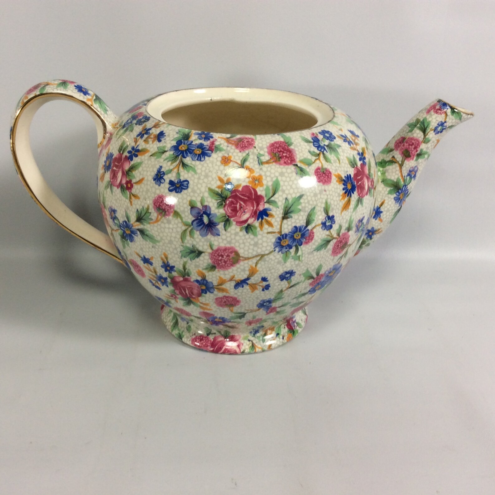 Royal Winton Grimwades Old Cottage Chintz Teapot Tea Tile Etsy