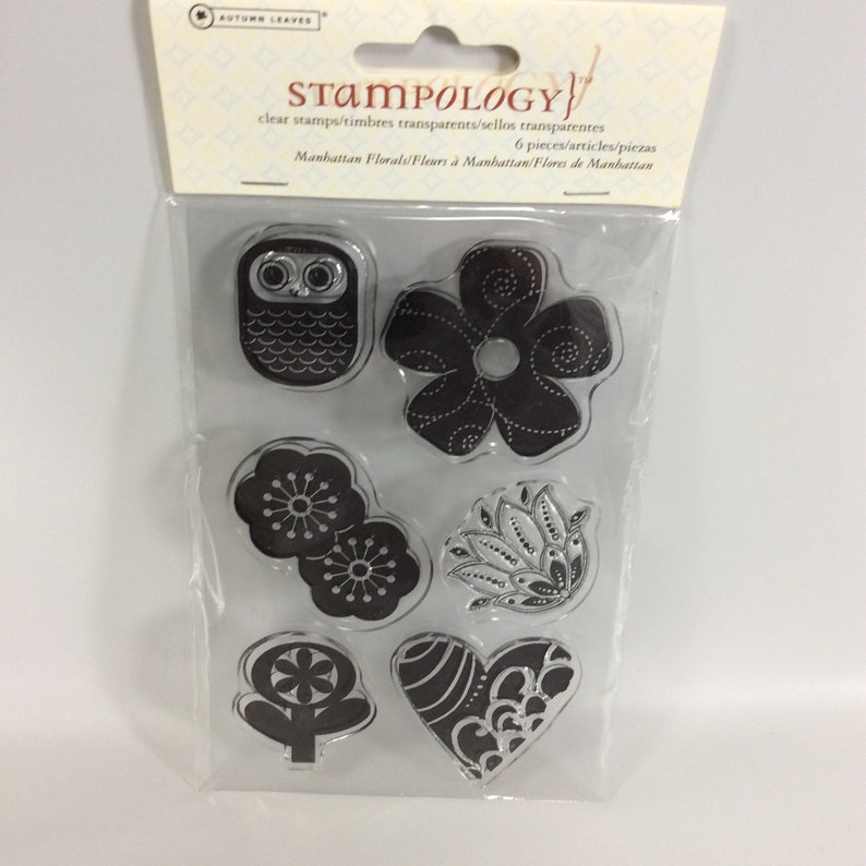 Autumn Leaves Stampology 6 Stamps Manhattan Florals AL3494 Sealed 2009