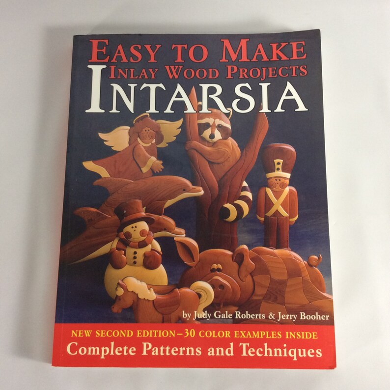 Roberts Woodworking How To Book Craft Book Wood Art Design Book Easy to Make Inlay Wood Projects by Judy G Intarsia