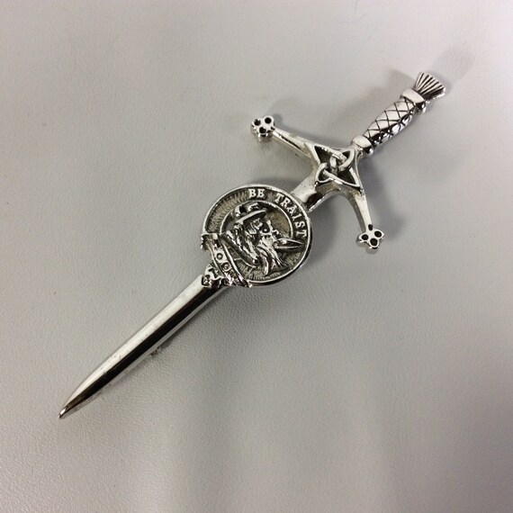 wolf kilt pin