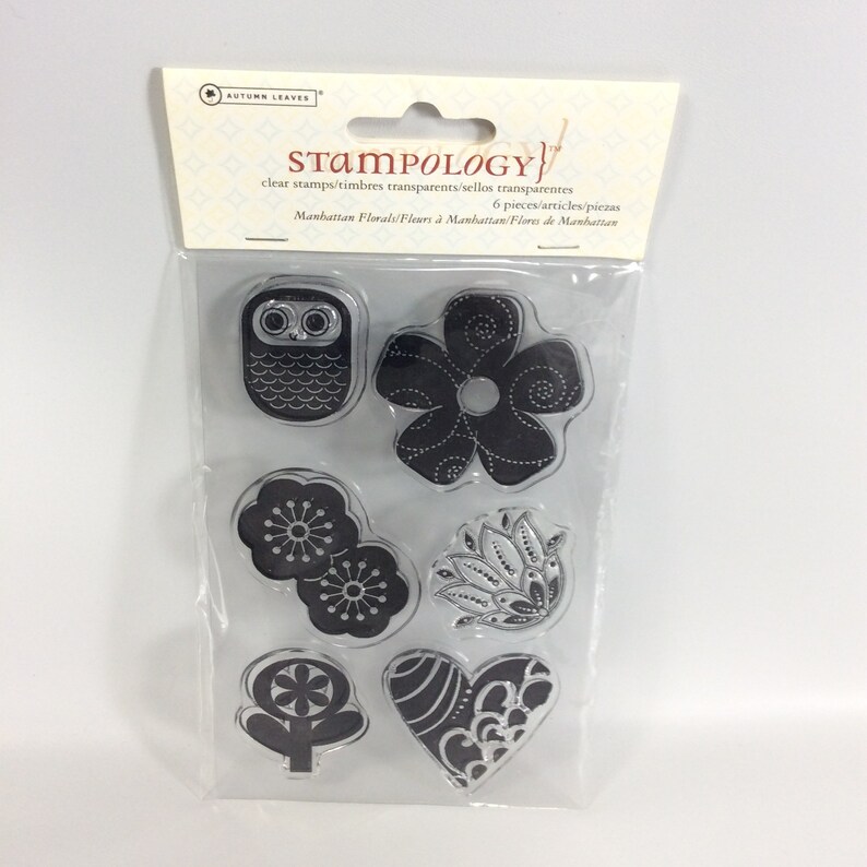 Autumn Leaves Stampology 6 Stamps Manhattan Florals AL3494 Sealed 2009