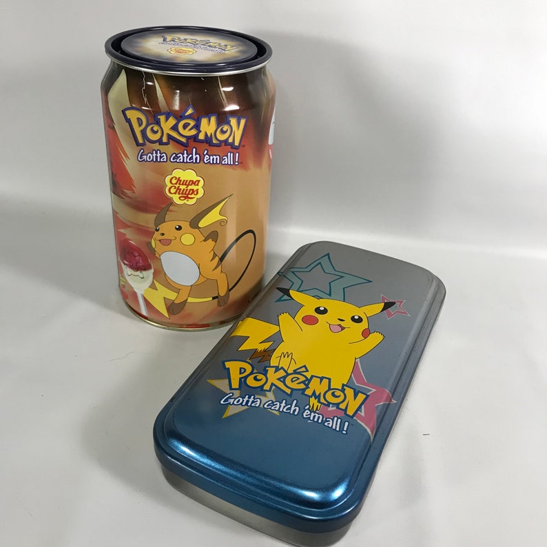 Pokemon Electric Type Tins Rare Chupa Chups Empty Pikachu Tin | Etsy