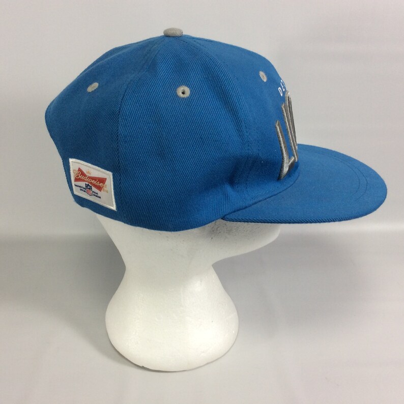 Detroit LIONS Vintage SnapBack Hat Cap NFL Budweiser Sponsor | Etsy