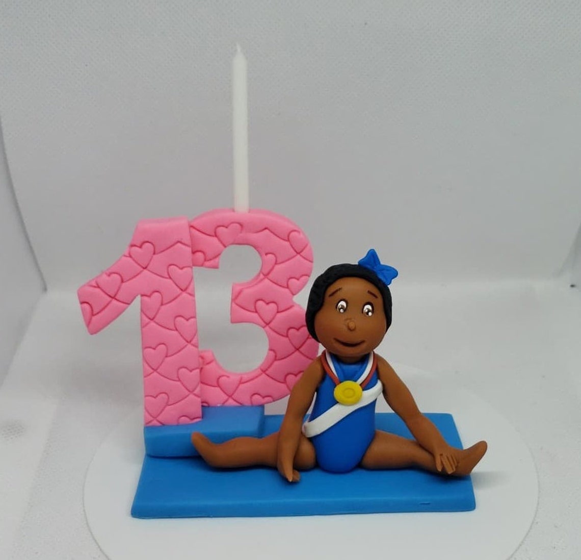 Gymnastics girls candle number holder Etsy