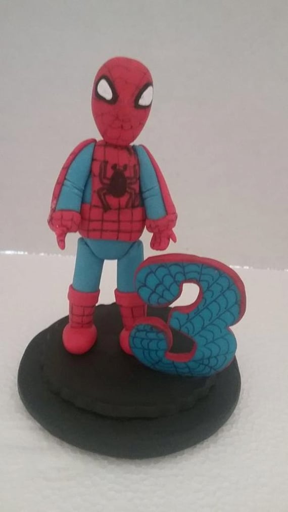 Spiderman Cake Toppers Etsy