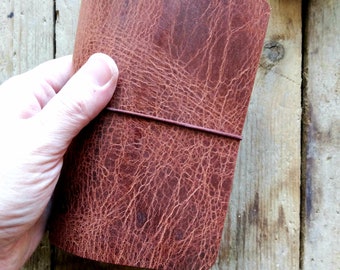 Chocolate Pocket Size Classic Buffalo Leather Traveler’s Notebook