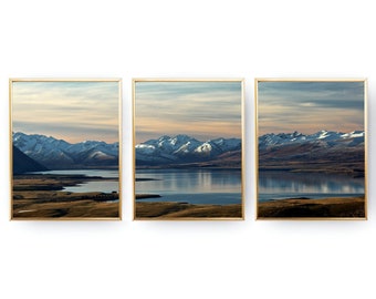 Set of 3 Prints PRINTABLE Wall Art Prints Mountain Wall Art Nature Photography Prints Bedroom Wall Decor Large Wall Art Living Room Wall Art