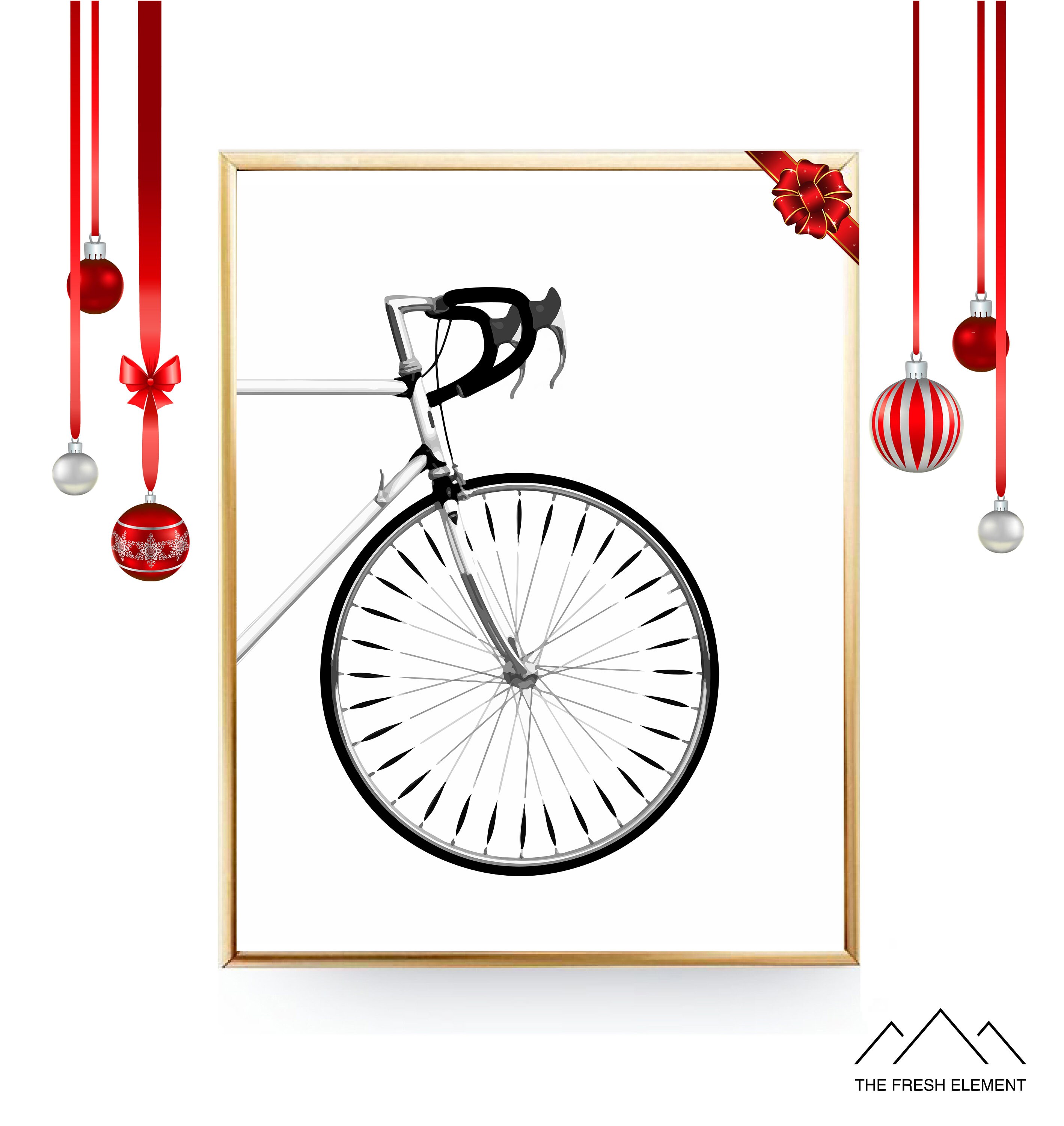DIGITAL DOWNLOAD Black and White Bike Print Scandinavian Print Etsy