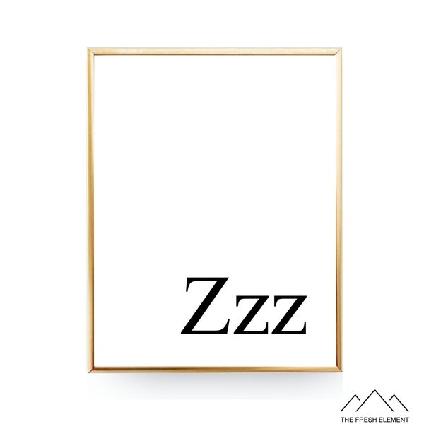 Zzz Wall Art Etsy