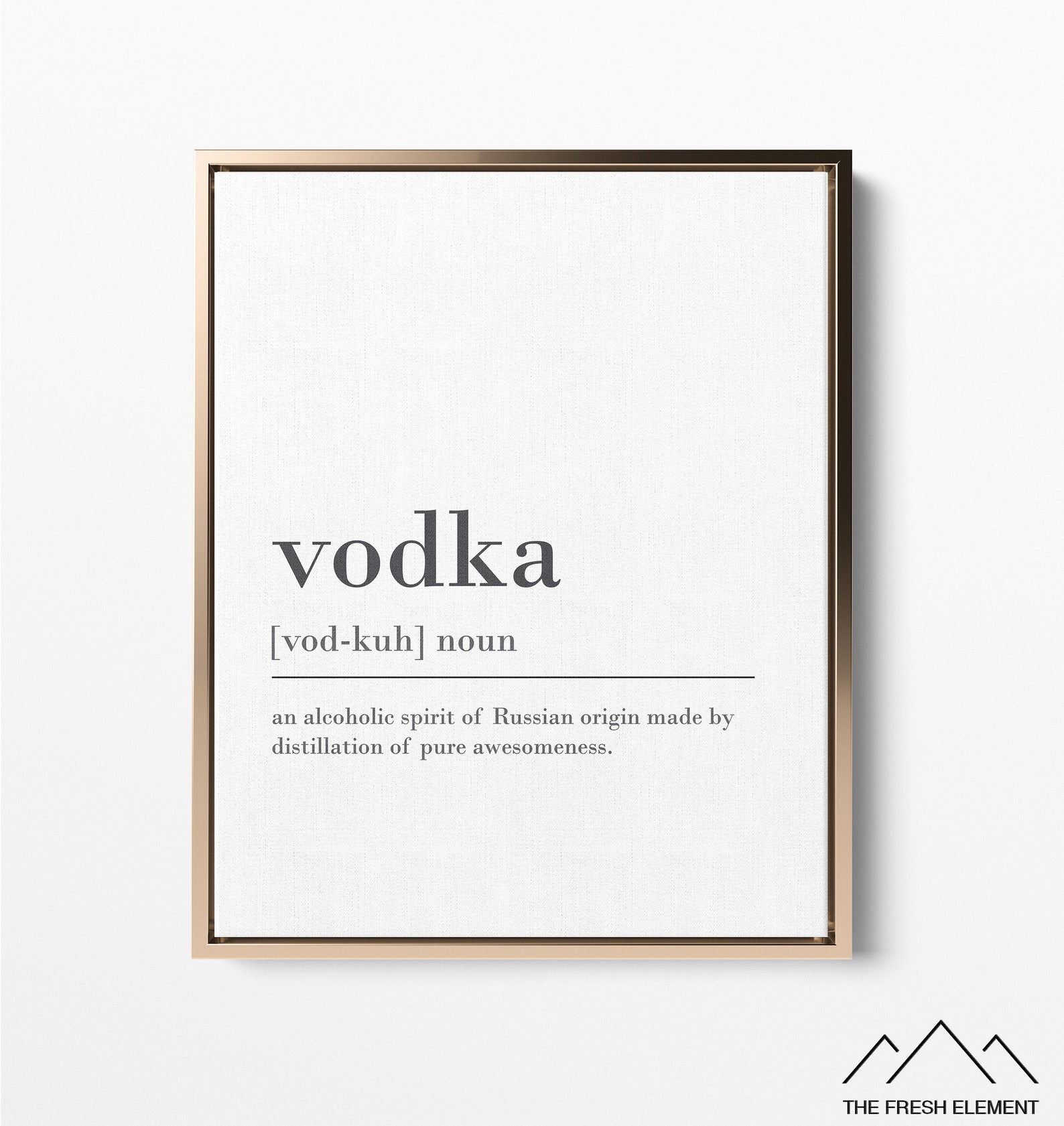 Vodka Definition Print Printable Definition Poster DIGITAL Etsy Canada