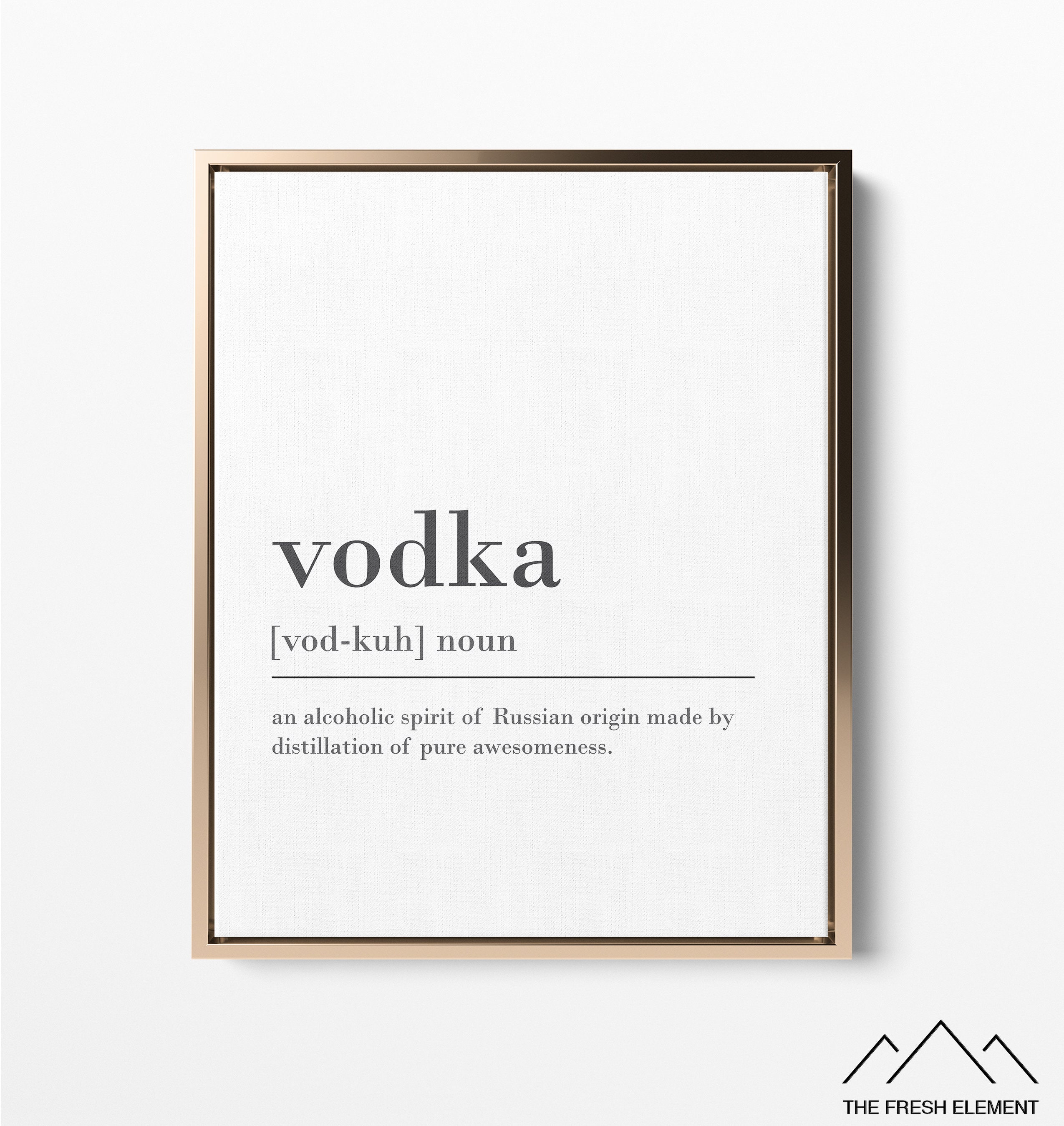 Vodka Definition Print Printable Definition Poster DIGITAL Etsy Canada