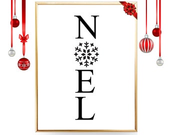 Christmas PRINTABLE Wall Art Christmas Decor Christmas Decoration Noel Winter Decor Christmas Print Holiday Decor Christmas Sign Digital