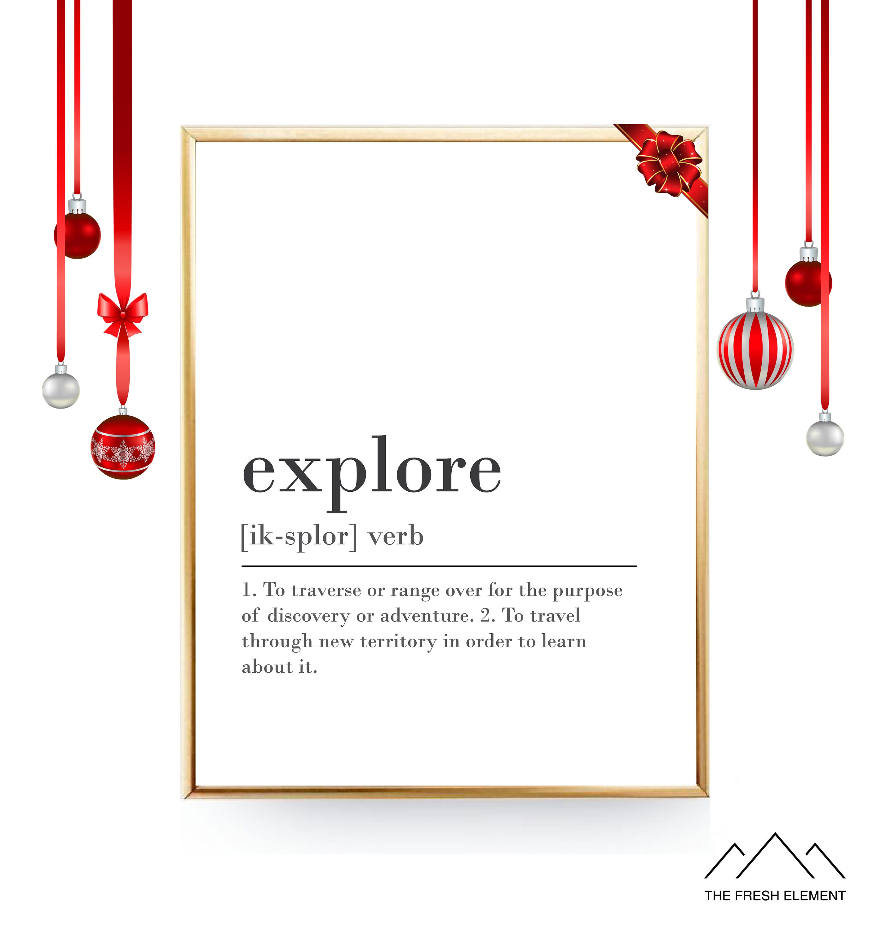 Explore Definition Print DIGITAL DOWNLOAD Explore Print Etsy