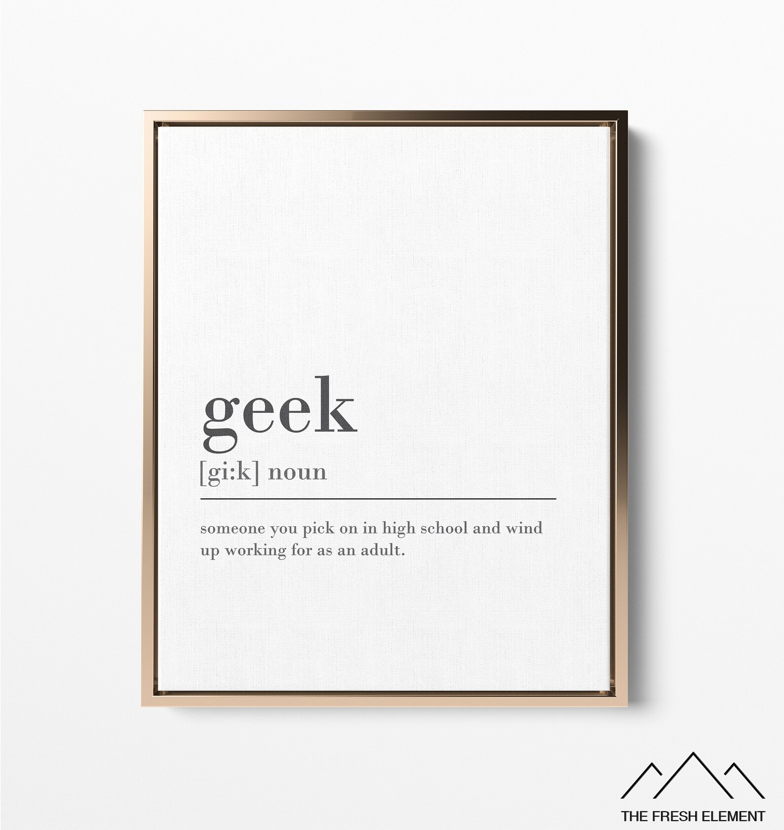 Funny Geek Definition PRINTABLE Definition Print Geek Gift For Etsy