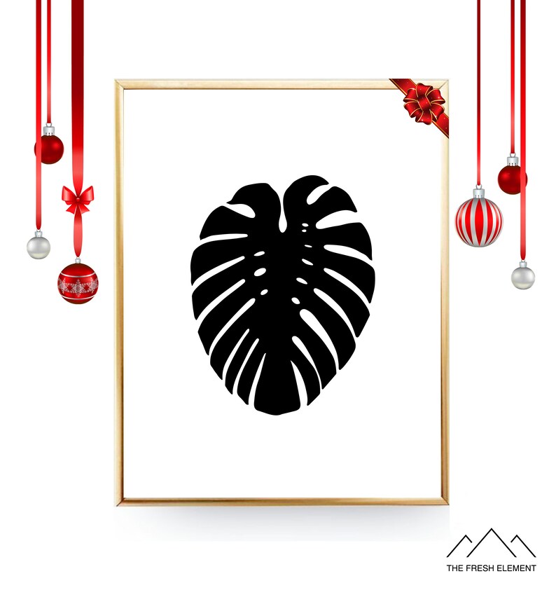 Monstera Leaf Print Monstera Printable Wall Art Botanical Etsy Canada