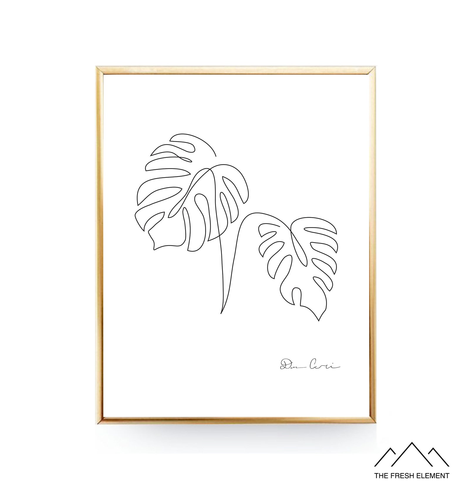 Monstera Leaf Print Monstera Printable Wall Art Tropical Leaf | Etsy