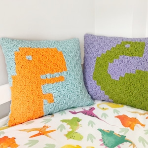 ROAR-some Crochet Cushions Pattern image 1