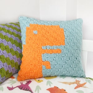 ROAR-some Crochet Cushions Pattern image 3