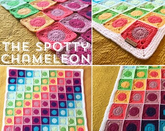 The Spotty Chameleon Crochet Blanket Pattern