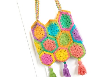 The Jelly Hexie Bag Crochet Pattern