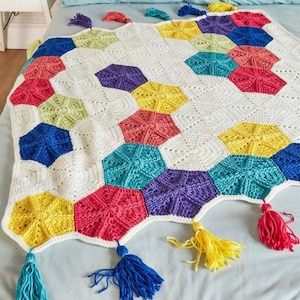 Very Hexie Blanket Crochet Pattern