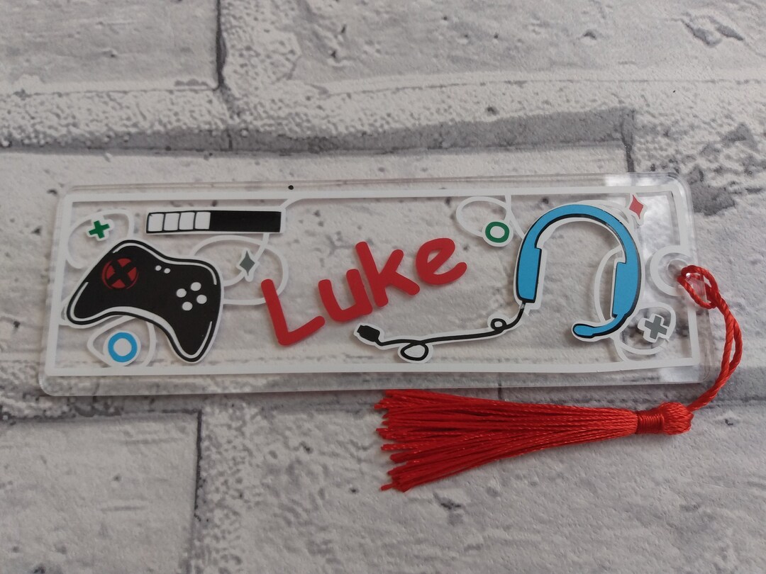 Personalised Gamer Bookmark Gaming Bookmark Teenager Gift Etsy UK