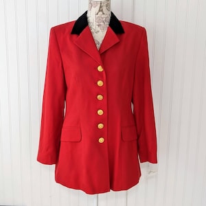 1990er Jahre Vintage pure neue Wand Botschaft Reihe Bett Blazer mit samt Kragen, neu