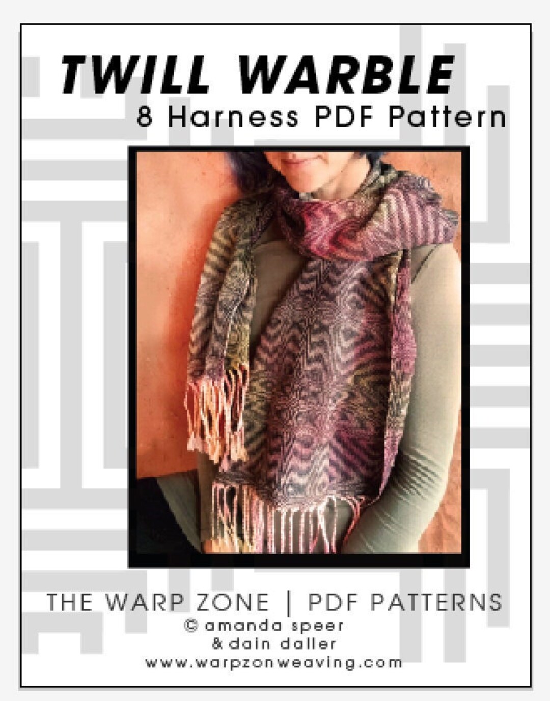 Warble Pattern Twill Warble 8 Harness Weaving Pattern Draft - Etsy