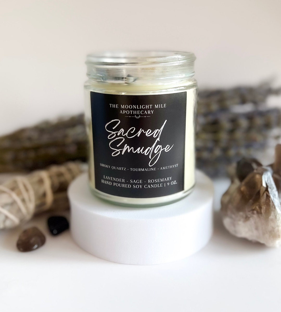 Crystal Intention Candles Intention Candle Intention Etsy.de