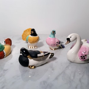 RARE Beautiful Goebel Birds, Hand Painted with Gold Accents, West Germany