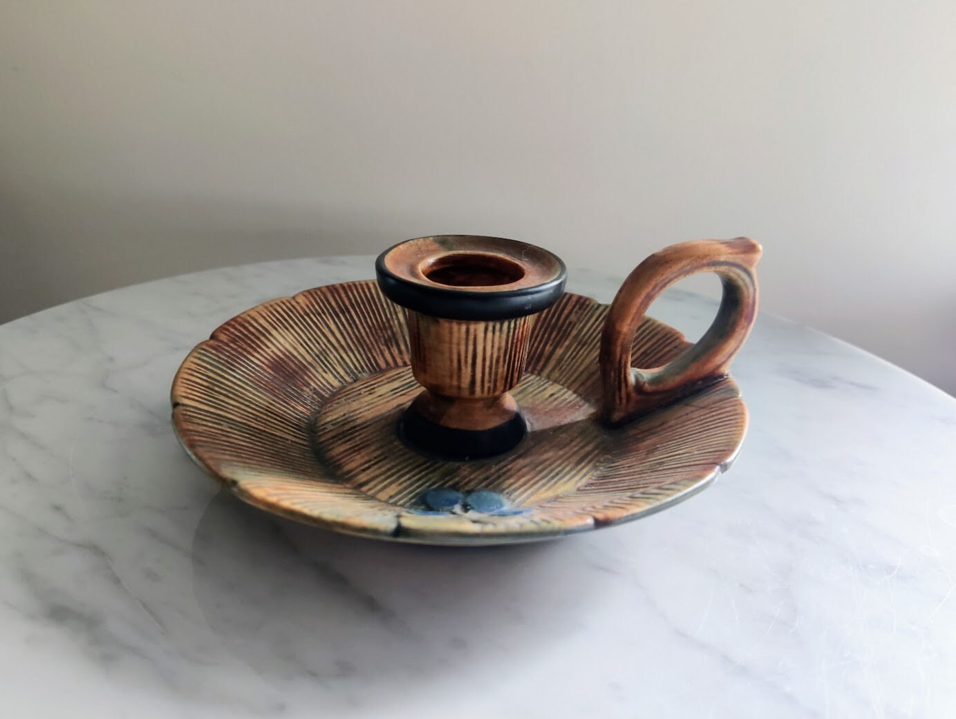 Weller Woodcraft Vintage Art Pottery Candle Holder Grapevine Etsy