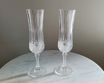 Longchamp Cristal D’Arques-Durand Flûtes Coupe Cristal Champagne Verres à Griller Flûte Longchamp Stemware