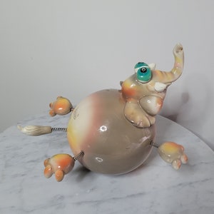 Exhart Safari Elephant Wobbler - Tim Twinkler Collection with Original Tags