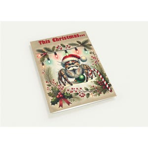 Pack of 10 Jumping Spider Christmas Cards!  (US & CA)