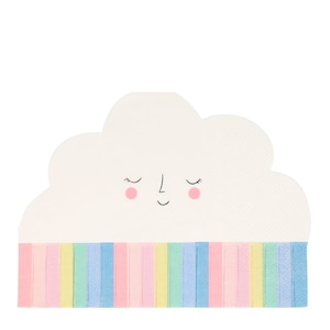 Rainbow Cloud Napkins /Rainbow Fringe Napkins / You are My Sunshine Party / Rainbow Party Plate / Rainbow Party / Somewhere Over the Rainbow