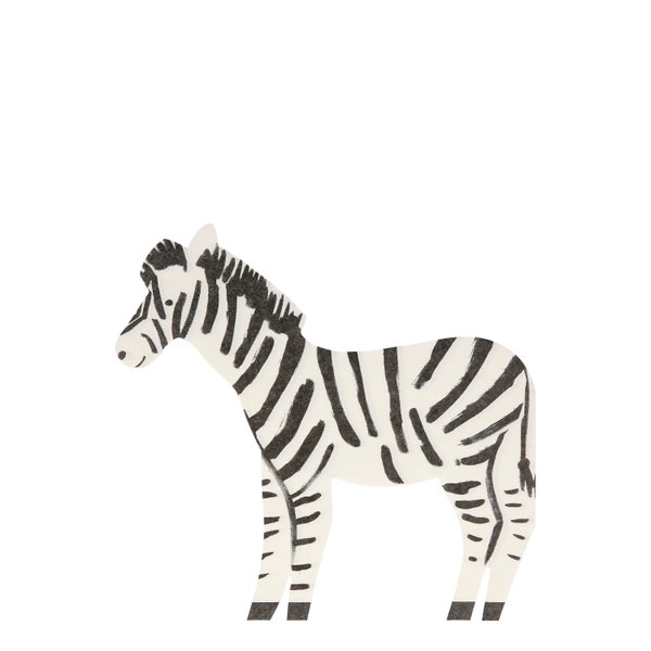 Zebra Napkin / Safari Zebra Napkin / Safari Party Napkin / Safari Party / Let's Get Wild / Party Like An Animal / Animal Party Plate /Zebra